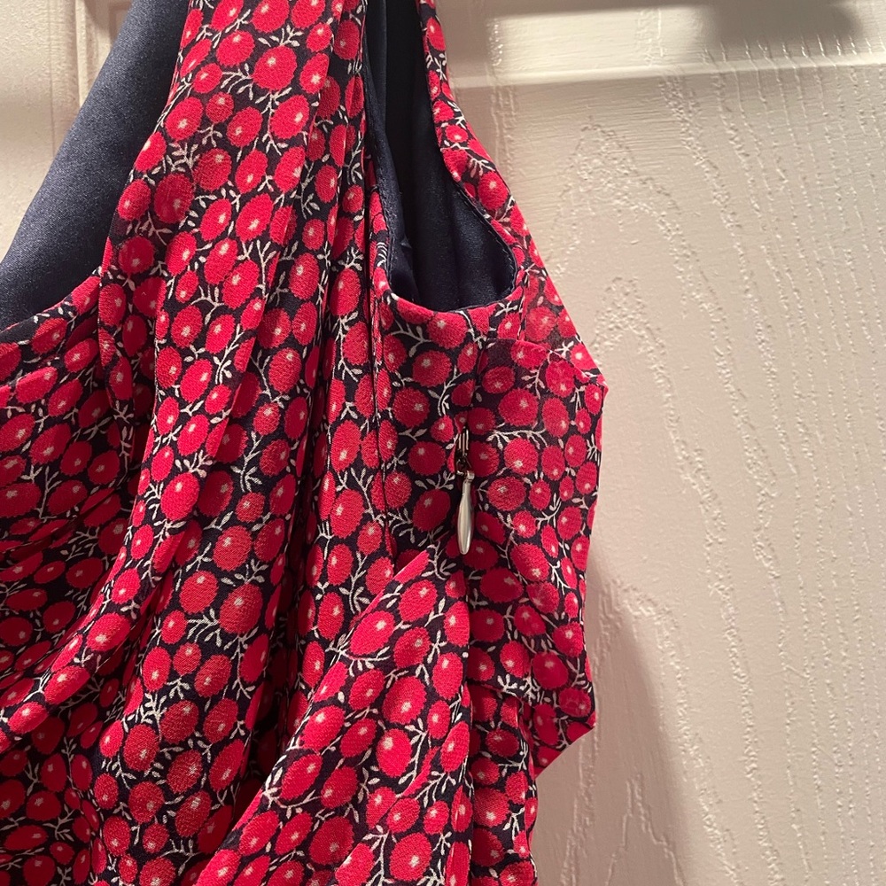 Express Red Patterned Tank Top - Picture 6 of 10